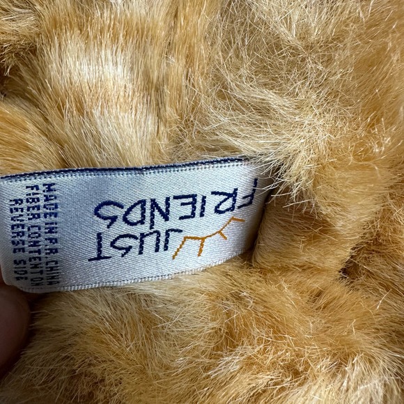 Vtg JUST FRIENDS Aurora Orange Tabby Cat Kitty Plush EUC - Picture 10 of 11